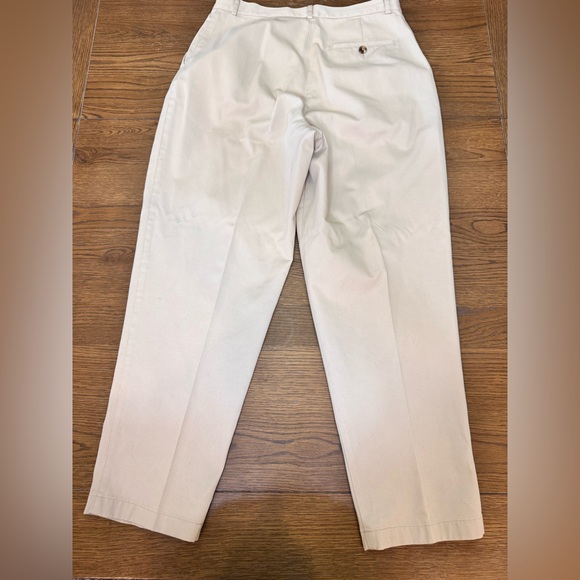 L.L. Bean Women's Cream Trousers - Picture 2 of 3
